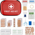 Mini First Aid Kit, 115 Piece Hard-Shell Portable EVA Emergency Medical Kit, Suitable for Home, Travel, Outdoor, Camping, Office, Car, Hiking, and School
