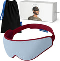 Ostrichpillow Eye Mask, Sleep Mask for Men Women 100% Blackout, No Pressure On Eyes, Soft & Breathable, Adjustable Fit, Travel Bag Included