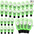 24 Packs Eucalyptus Hand Sanitizer with Keychains Scented Hand Sanitizer Gel 1 oz Travel Size Pocket with Carabiner Clip Eucalyptus Gel for Purse Backpack Adult Office Nurse