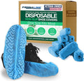 Frontline Shoe Covers Disposable Non-Slip, Premium Non-Woven Durable Booties Shoes Covers – Water Resistant Thick Anti-Slip - One Size Fits Most by Frontline (Blue 1000 Pack)