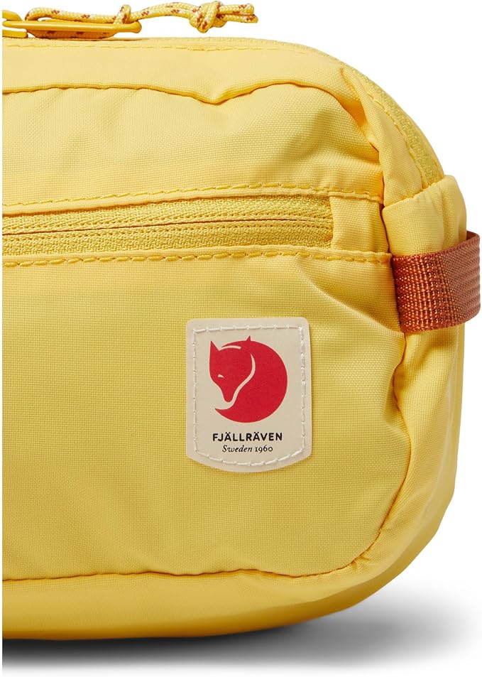 Fjällräven High Coast Hip Pack – Lightweight Waist Pack, Crossbody Sling Bag for Travel, Hiking & Everyday Use, Mellow Yellow