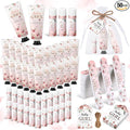 Leelosp 50 Sets Baby Shower Favors for Guests Baby Shower Hand Cream and Lip Balm Bulk Gift Set Thank You Gift Travel Size Hand Lotion Lip Balm with Nail File Party Favors