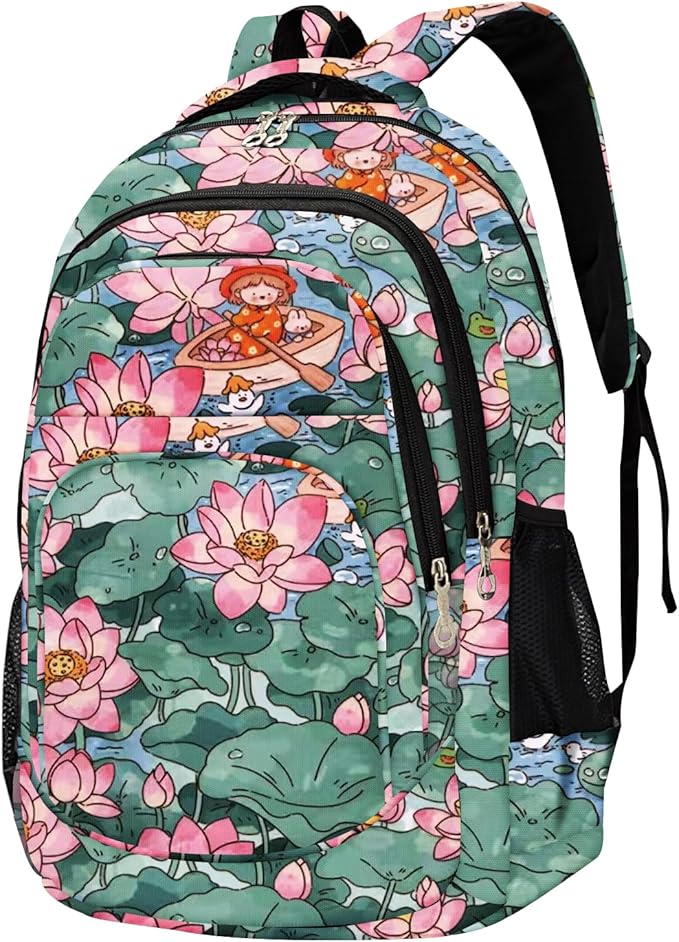 rickyh style School Backpack Travel Bag for Men & Women Lightweight College Back Pack with Laptop Compartmen