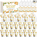 50 Pack Bulk Hand Cream and Bulk Lip Balm Gifts Sets, Bridal Shower Favors and Baby Shower Favors for Guests with Thank You Card and Organza Gift Bags, Appreciation Gifts, Baby Shower Prizes (Orange)