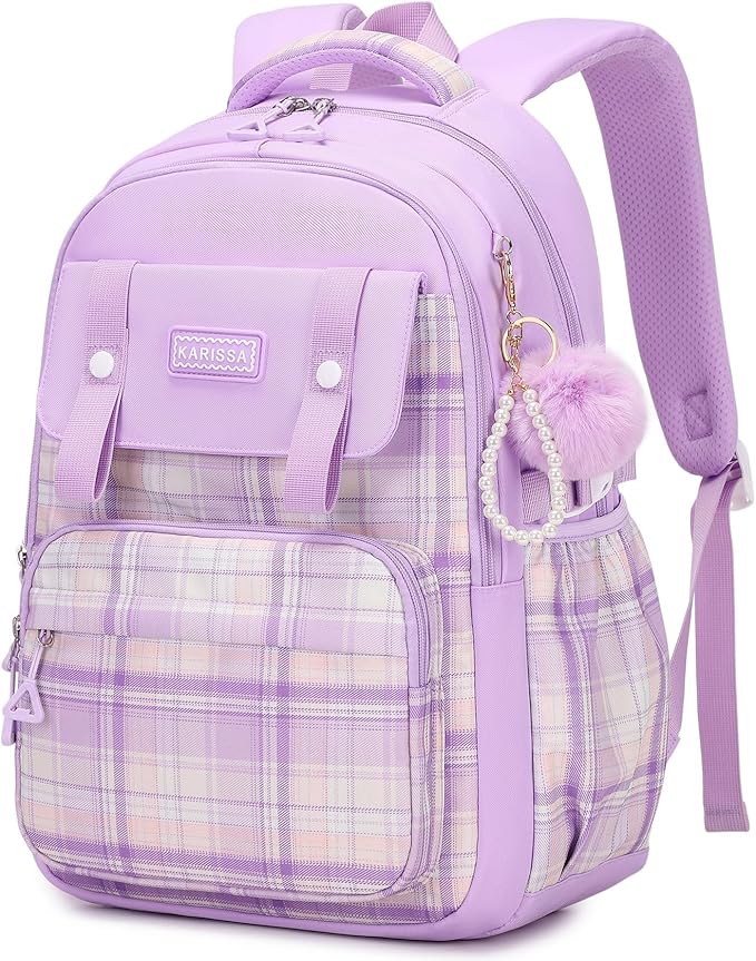MUSEVOS Girls Backpack, Ideal School Backpack for Girls from Elementary to Teen Years, Kawaii Bookbag Cute Large Capacity