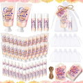 48 Sets Christian Graduation Gifts Hand Cream and Lip Balm Bulk Teacher Appreciation Gifts Travel Size for Her Bible Verse Thank You Cards with Organza Bag Tag for Graduation Supplies(Groovy)