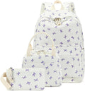 LEDAOU Backpack for Girls School Bag Kids Bookbag Teen Backpack Set Daypack with Lunch Bag and Pencil Case | Kids, Bookbag, Daypack, with Lunch Bag, and Pencil Case