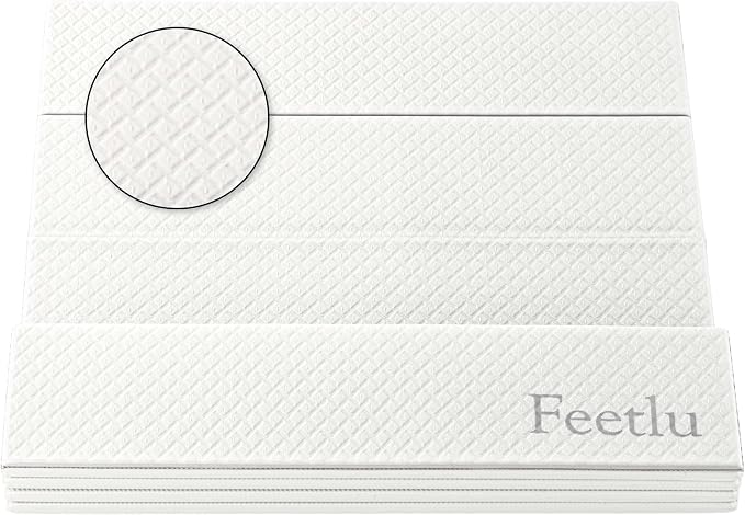 Foldable Yoga Exercise Mat, 6mm/8mm/10mm/12mm Thickness, 72 x 24 Inch - Lightweight, Anti-Slip, and Easy to Store for Yoga, Pilates, Home Workouts, and Floor Exercises