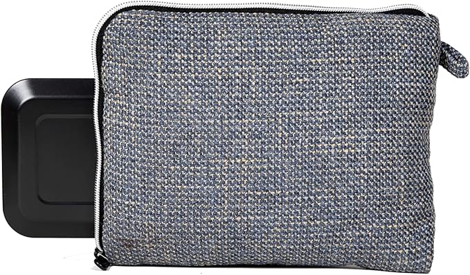 Dime Bags All-in-One Padded Pouch with Accessory Tray & Smell/Spill Proof Pocket, Protective Case for Glass Storage & Travel