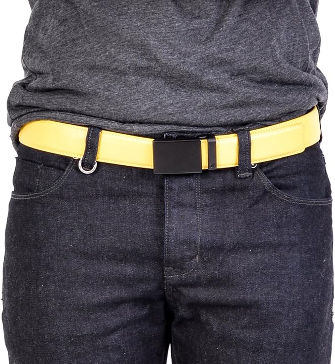 Mission Belt Men's Leather Ratchet Belt, 40mm Metal Collection