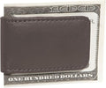 Royce Leather Magnetic Money Clip In Genuine Leather With Suede Lining Money Belt, Brown