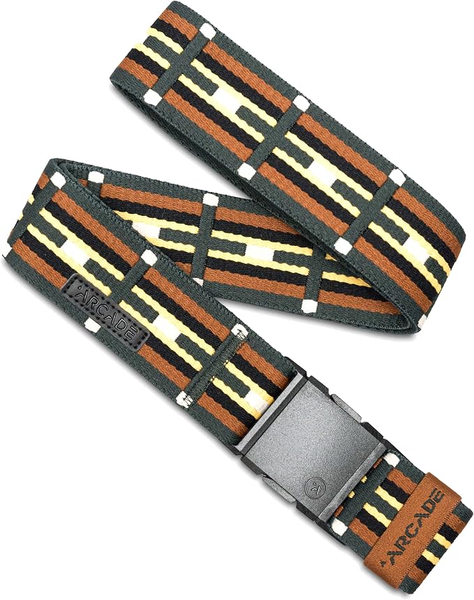 Arcade Belts A2 Unisex Adventure Belt: Heavy Duty Stretch, Metal Free Buckle