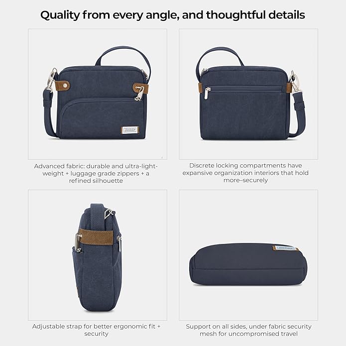 Travelon Anti-Theft Heritage Small Crossbody Bag