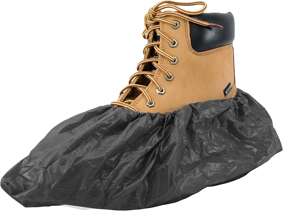 Waterproof Shoe Covers Disposable Non Slip Extra Large Boot Cover - (40 Pairs)