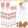 24 Sets Christian Graduation Gifts Hand Cream and Lip Balm Bulk Teacher Appreciation Gifts Bible Verse Thank You Cards with Organza Bag for Graduation Supplies(Lovely)