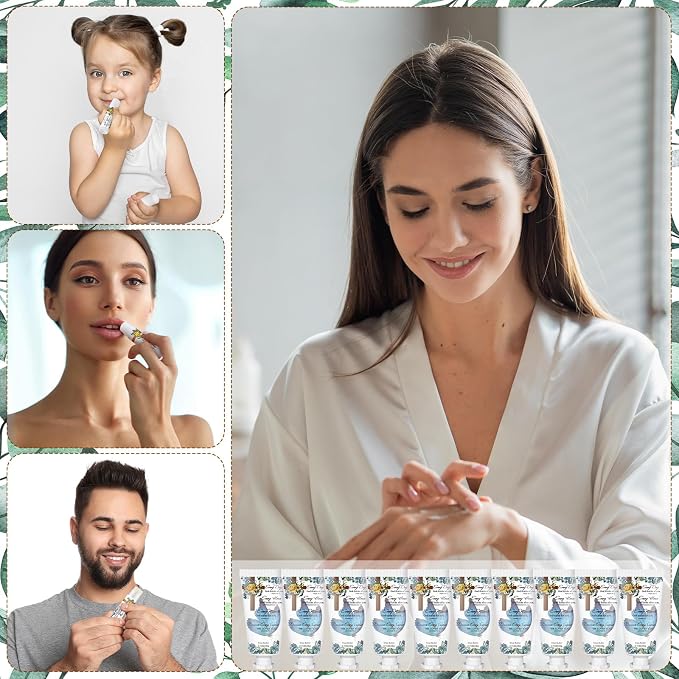 144 Pcs Christian Lip Balm Hand Cream Set Party Favors, Include 36 Bible Verse Lip Balm 36 Biblical Cross Moisturizing Hand Cream 36 Bags 36 Cards and Ropes for Women Accessories Gifts