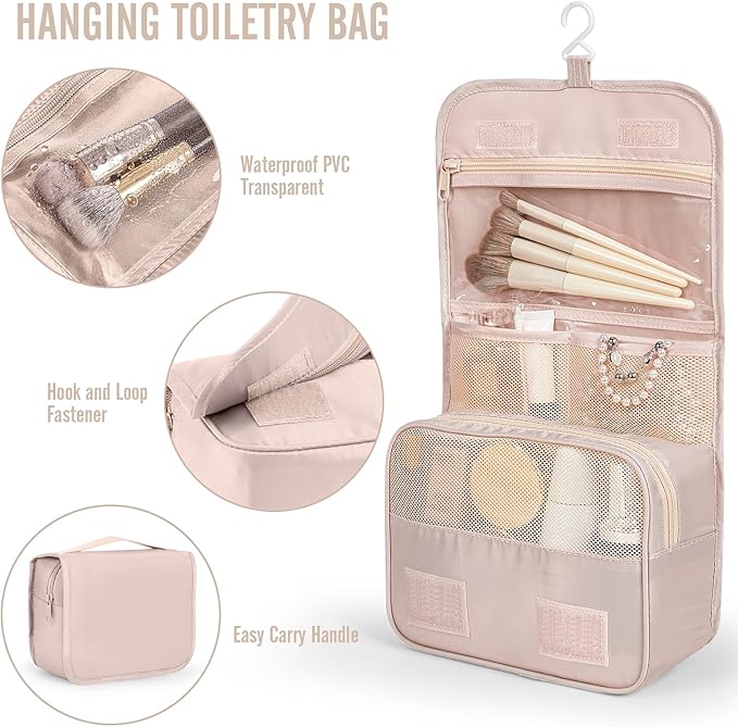 Veken 10 Set Packing Cubes for Travel, Beach Vacation Essentials Accessories for Cruise Ship, Suitcase Organizer Bags for Luggage with Toiletry Bag & Passport Holder, Birthday Gifts for Women Mom Her