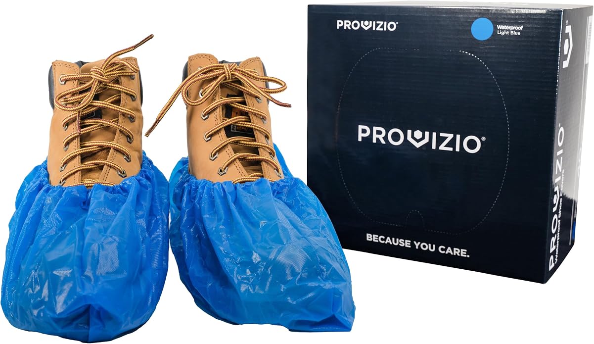 Waterproof Shoe Covers Disposable Non Slip Extra Large Boot Cover - (40 Pairs)