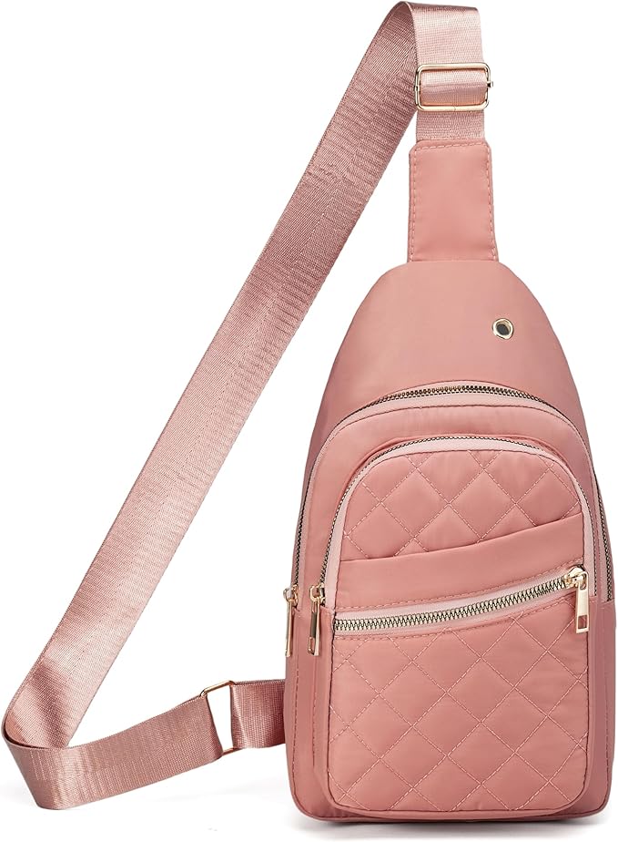 Banelu Crossbody Sling Backpack Sling Bag for Women, Small Chest Bag Daypack Fanny Packs Cross Body Bag for Outdoors Hiking Traveling