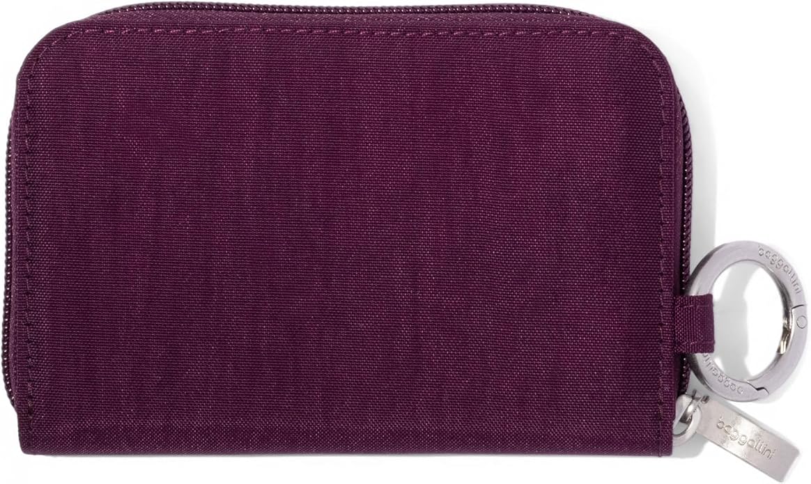 Baggallini Deluxe Card Case - Lightweight 5.5"x3.3" RFID Protected Womens Wallet Card Holder