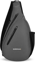 Sherpani Esprit, Anti Theft Sling Bag, Right-Handed Sling Purse, 10L Travel Bag, Crossbody Backpack, Travel Gift, Fits 10 Inch Tablet (Granite)