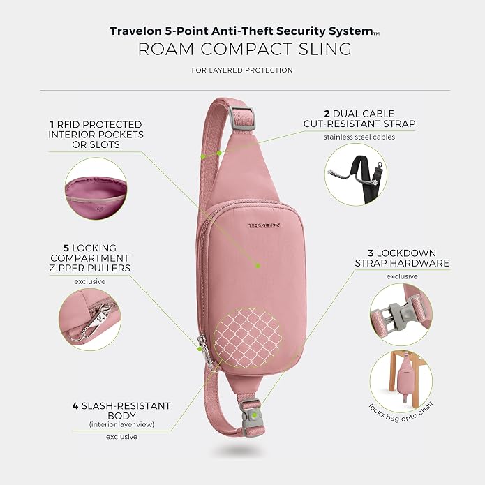 Travelon Anti-Theft Roam Compact Sling