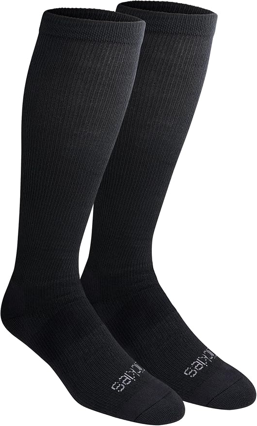 Dickies Men's Light Compression Comfort Over-The-Calf Socks, Available in M-XXL (2, 4 Pairs)