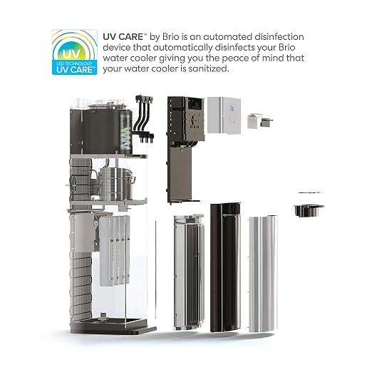 Brio Self Cleaning Bottleless Water Cooler Dispenser, UL Approved, Stainless Steel, Point of Use Drinking Water Filter, Hot, Cold, and Room Temperature