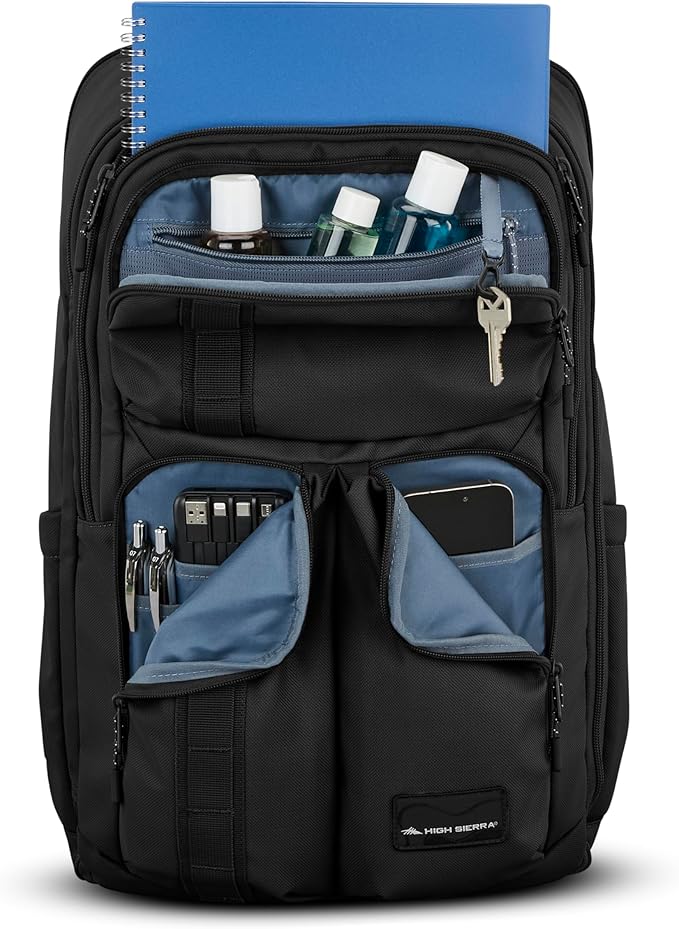 High Sierra Lineage Travel Backpack - Black