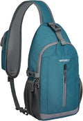WATERFLY Sling Bag Crossbody Backpack: 8L RFID Anti Theft Cross Body Shoulder Bag Travel Crossover Side Bag for Men Women