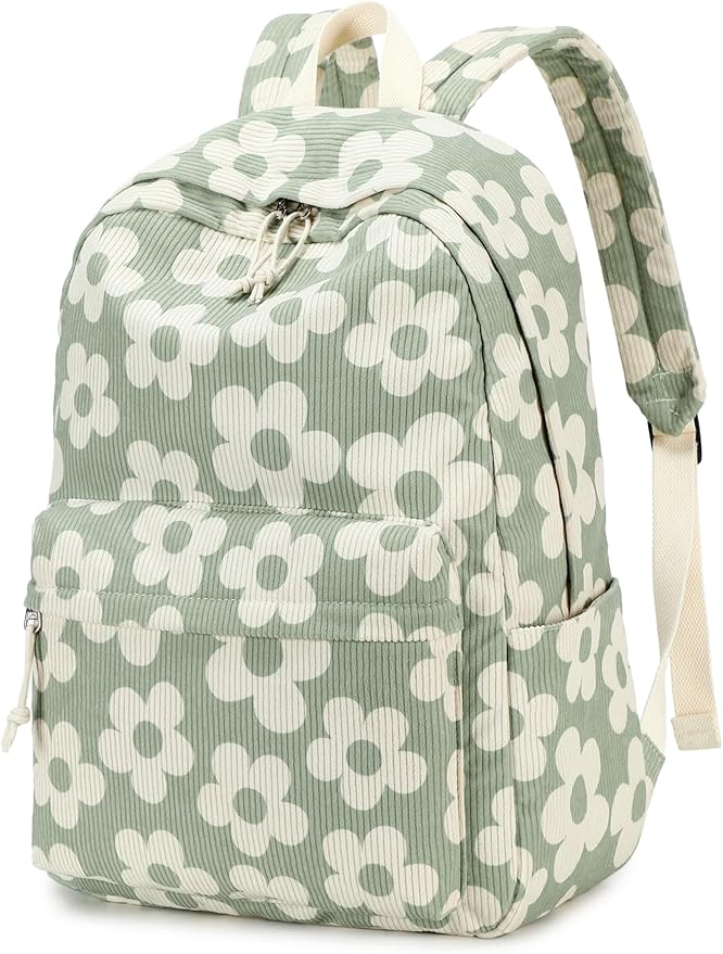 Bluboon School Backpack for Teen Girls Bookbags Elementary High School Corduroy Laptop Bags Women Travel Daypacks