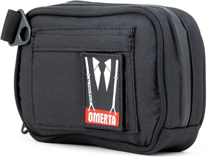 DIME BAGS Odor Sealing Padded Pouch, Carbon-Lined Smell Blocking Bag with Protective Interior for Glass & Gear, Water-Resistant Exterior, Low-Profile & Discreet (7 Inch, Black)