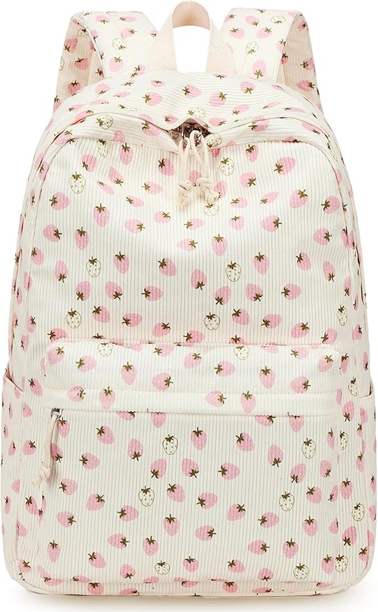 Bluboon School Backpack for Teen Girls Bookbags Elementary High School Corduroy Laptop Bags Women Travel Daypacks