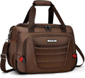 Underseat Carry On luggage Bag Airplanes Personal Item Bags, Gym Bag for Men Weekender Overnight Travel Tote Bag Shoulder Small Softside Carry on Luggage Travel Duffel Bags For Men Women -16 IN Brown