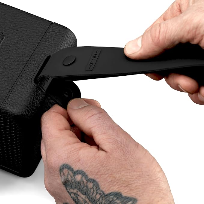 Marshall Middleton Portable Bluetooth Speaker - Rugged Waterproof/Dust-proof Design | Loud Stereo Sound, Deep Bass | Compact and Wireless for Travel and Outdoors - Black and Brass