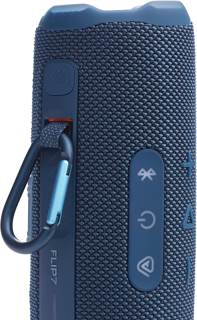 JBL Flip 7 - Portable Waterproof and Drop-Proof Speaker, Bold JBL Pro Sound with AI Boost, 16Hrs of Playtime, and PushLock System with Interchangeable Accessories (Blue)