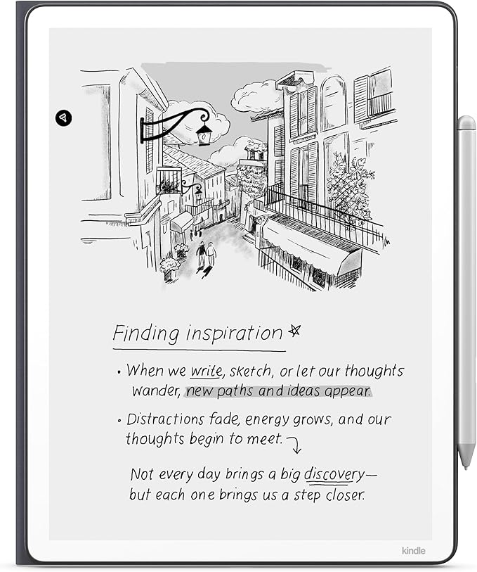 Introducing Amazon Kindle Scribe Executive Folio Cover with Magnetic Attach, Sleek Protective Case - Premium Leather
