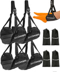 Airplane Footrest (4 Pack), Perfect Foot Hammock for Airplane Travel or Office - Relax Your Feet