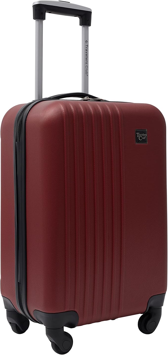 Travelers Club Cosmo Luggage, Rhubarb Red - 20 Inch, 20-Inch