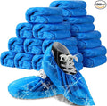 Vabean 1000 Pcs Disposable Shoe Covers Boot Cover Waterproof Nonslip Shoe Protector Covers for Indoor Carpet Floor Workplace Protection, One Size Fit Most (Blue)