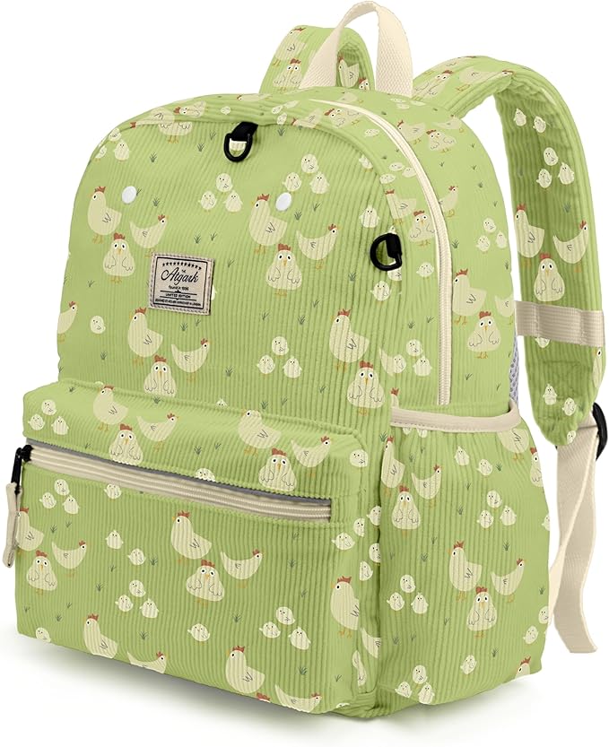 atgark Corduroy Toddler Backpack for Girls 2-5: Preschool Backpack for Girls