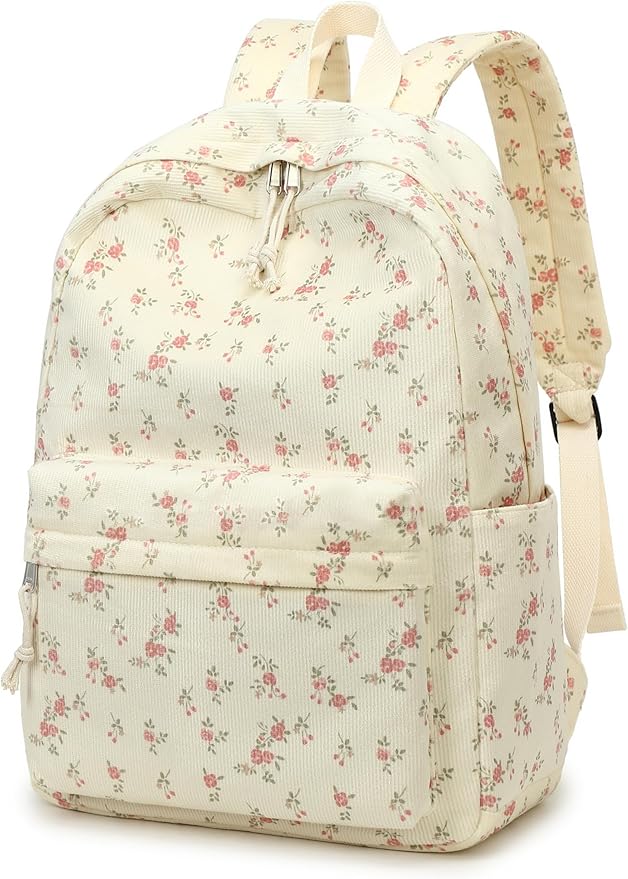Bluboon School Backpack for Teen Girls Bookbags Elementary High School Corduroy Laptop Bags Women Travel Daypacks