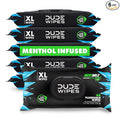 DUDE Wipes MentHOLE XXtreme Flushable Wipes - Menthol Infused Extra-Large Adult Wet Wipes - 6 Pack (288 Count) - Infused with Menthol for a Cooling Sensation - Septic and Sewer Safe