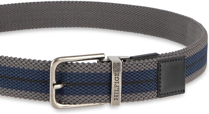 Tommy Hilfiger Men's Reversible Leather Belt, 2‑in‑1 Design for Dress Or Casual Wear