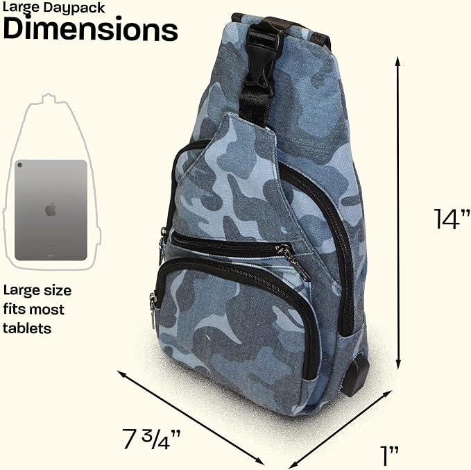 Nupouch Anti-Theft Daypack: Anti Theft Crossbody Bag, Lightweight for Travel, Hiking, or Everyday Pickpocket Protection
