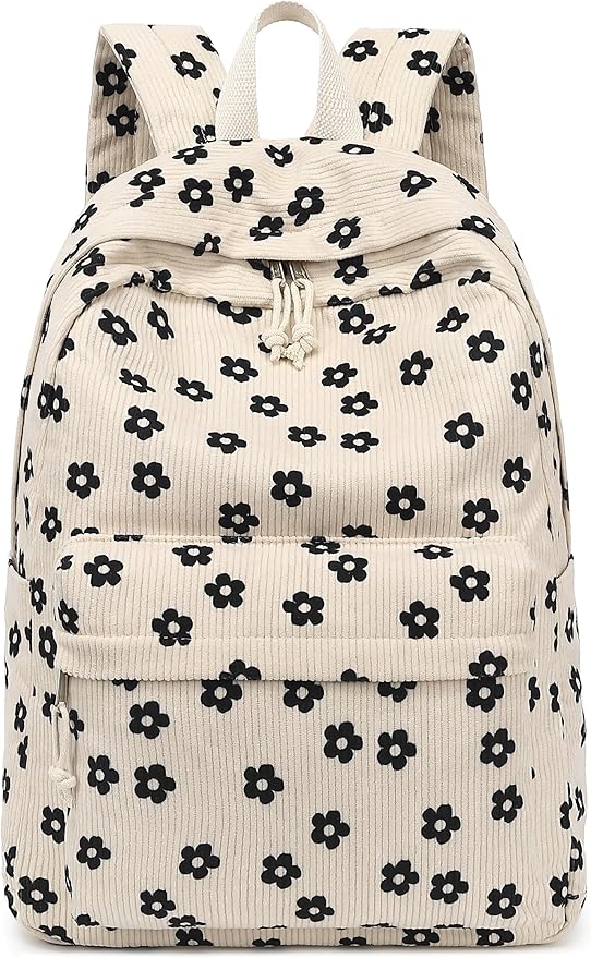 Bluboon School Backpack for Teen Girls Bookbags Elementary High School Corduroy Laptop Bags Women Travel Daypacks