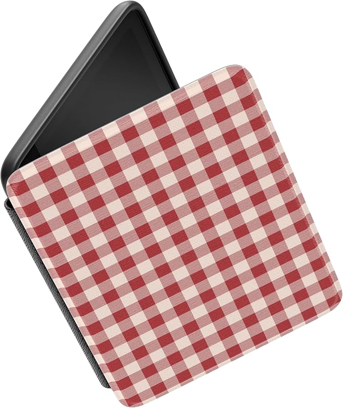 Casely Kindle Case | Sweet Jam | Red Gingham | 7” Kindle Colorsoft and 7” Kindle Paperwhite (12th Gen)