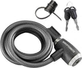 Kryptonite KryptoFlex Bike Lock Cable, 2FT/6FT/10FT Long 12mm Thick Heavy Duty Braided Steel Cable Anti-Theft Security Lock for Outdoor Equipment, Combination/Key Bike Lock