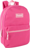 Trail maker Classic 17 inch Backpacks with Adjustable Padded Straps | School Backpacks for Girls, Boys (Pink)