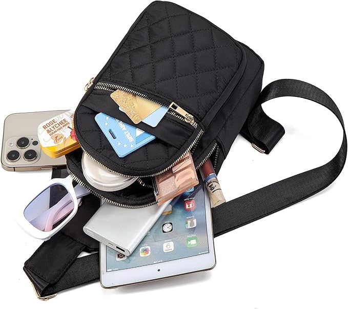 Banelu Small Sling Backpack Crossbody Sling Bag for Women, Chest Bag Daypack Fanny Pack Cross Body Bag for Outdoors Hiking Traveling